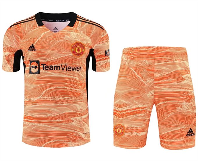 Kit infantil Goleiro IV Manchester United 2021 2022 Adidas oficial